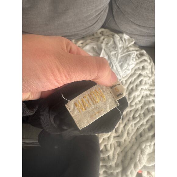 Nation LTD Black Pima Cotton Puff Sleeve Babydoll Dress Women’s Size Small - Picture 8 of 8